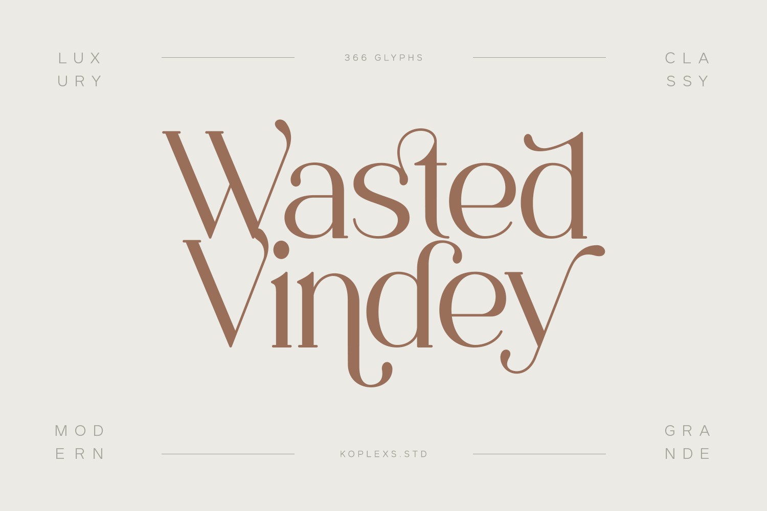 Wasted Vindey Font