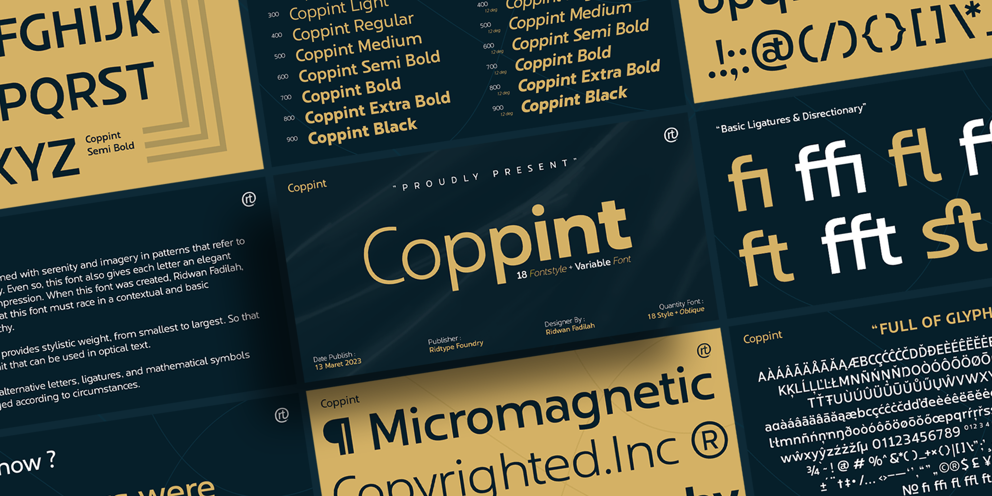 Coppint font family
