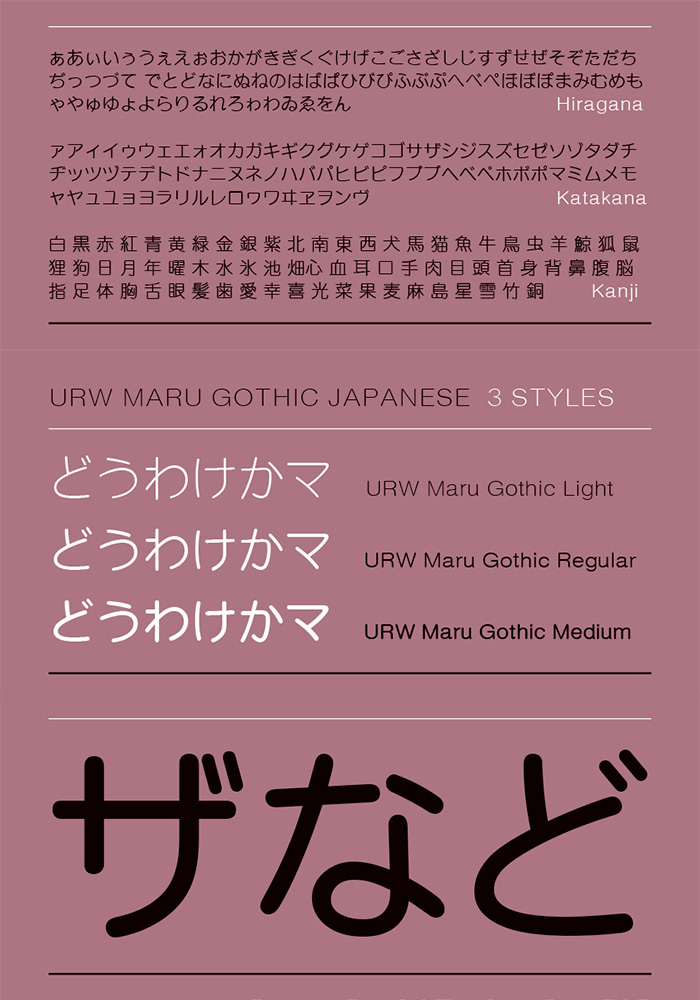 URW Maru Gothic Font FREE download Gooova Fonts