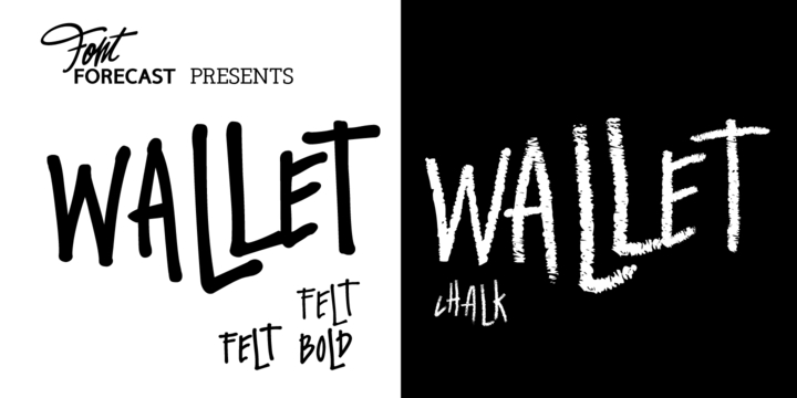 Wallet Felt Font