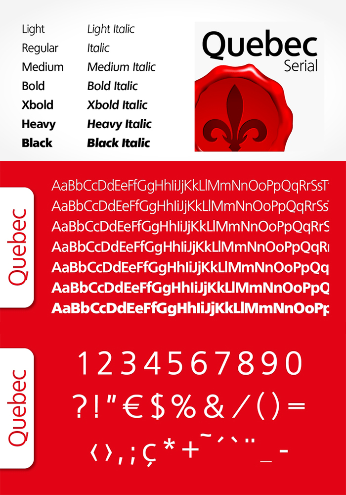 Quebec Serial Font